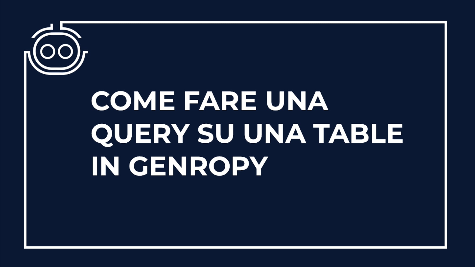 Creare e salvare una query