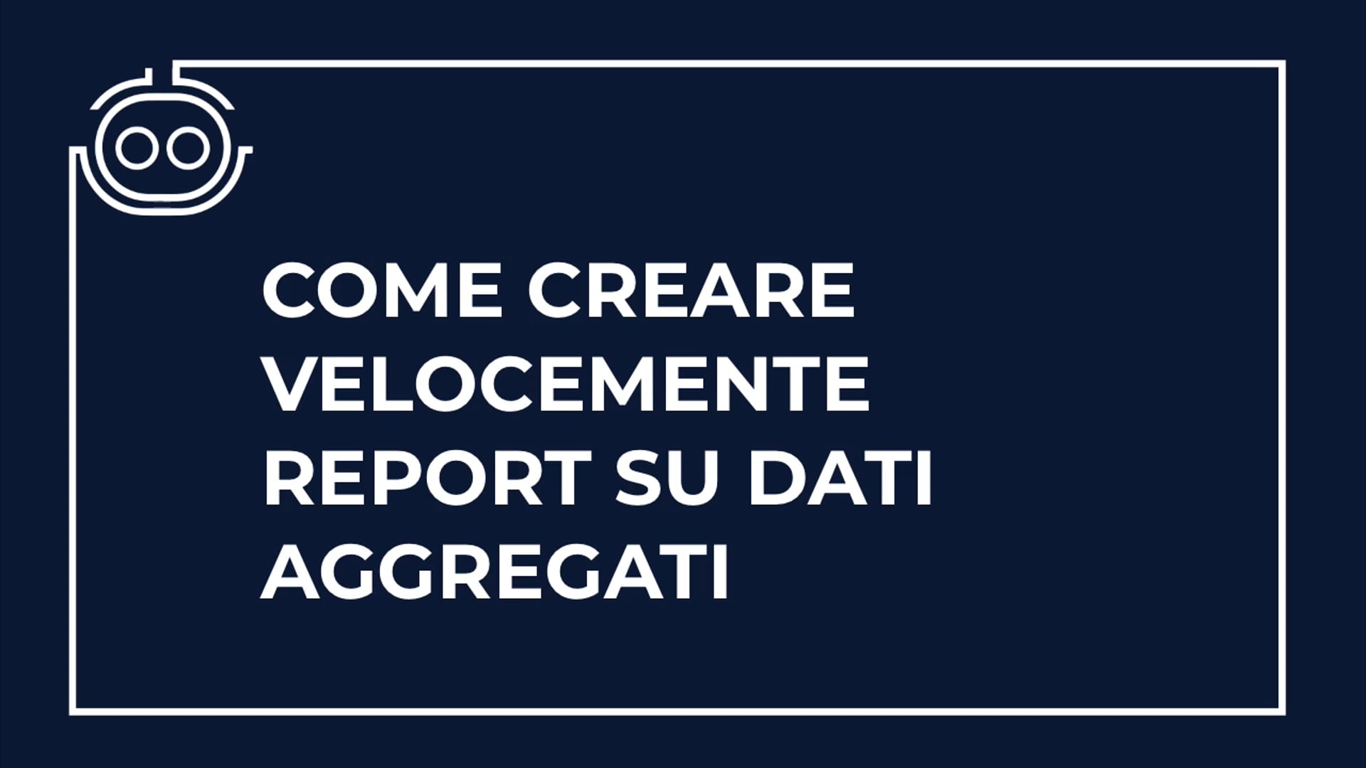 Report su dati aggregati