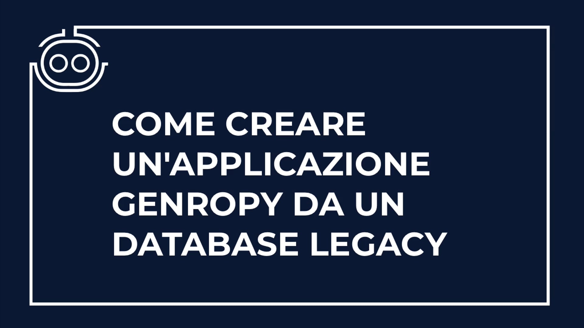 Dal database alla web app