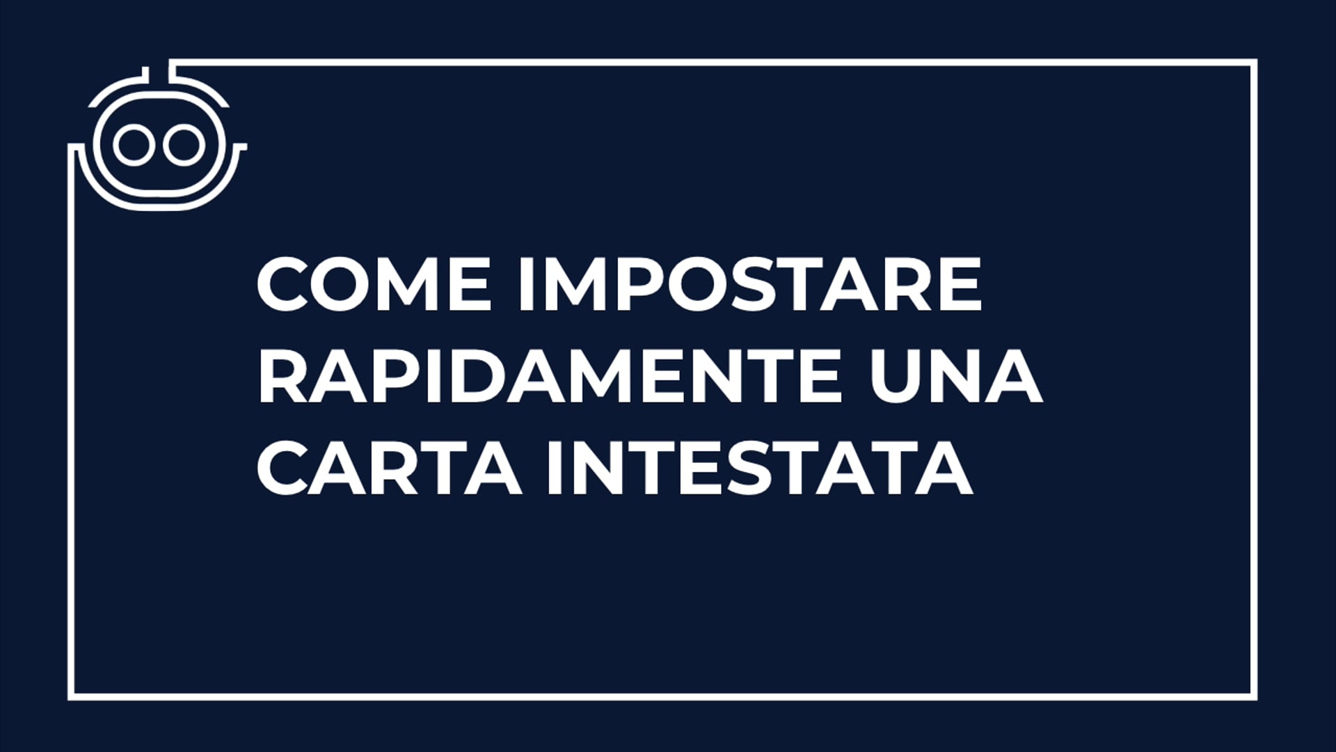 Una carta intestata