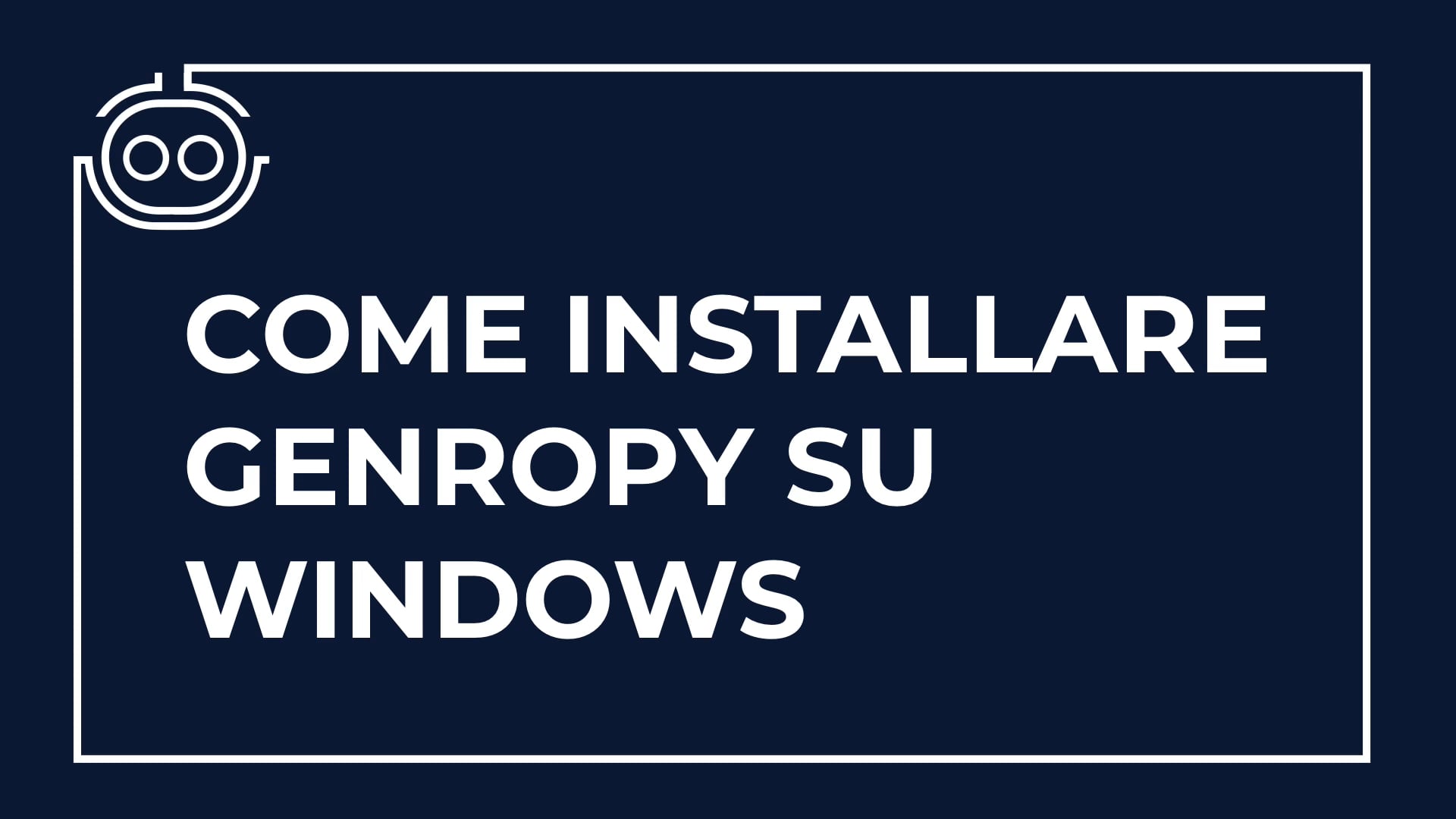 Installare Genropy su Windows