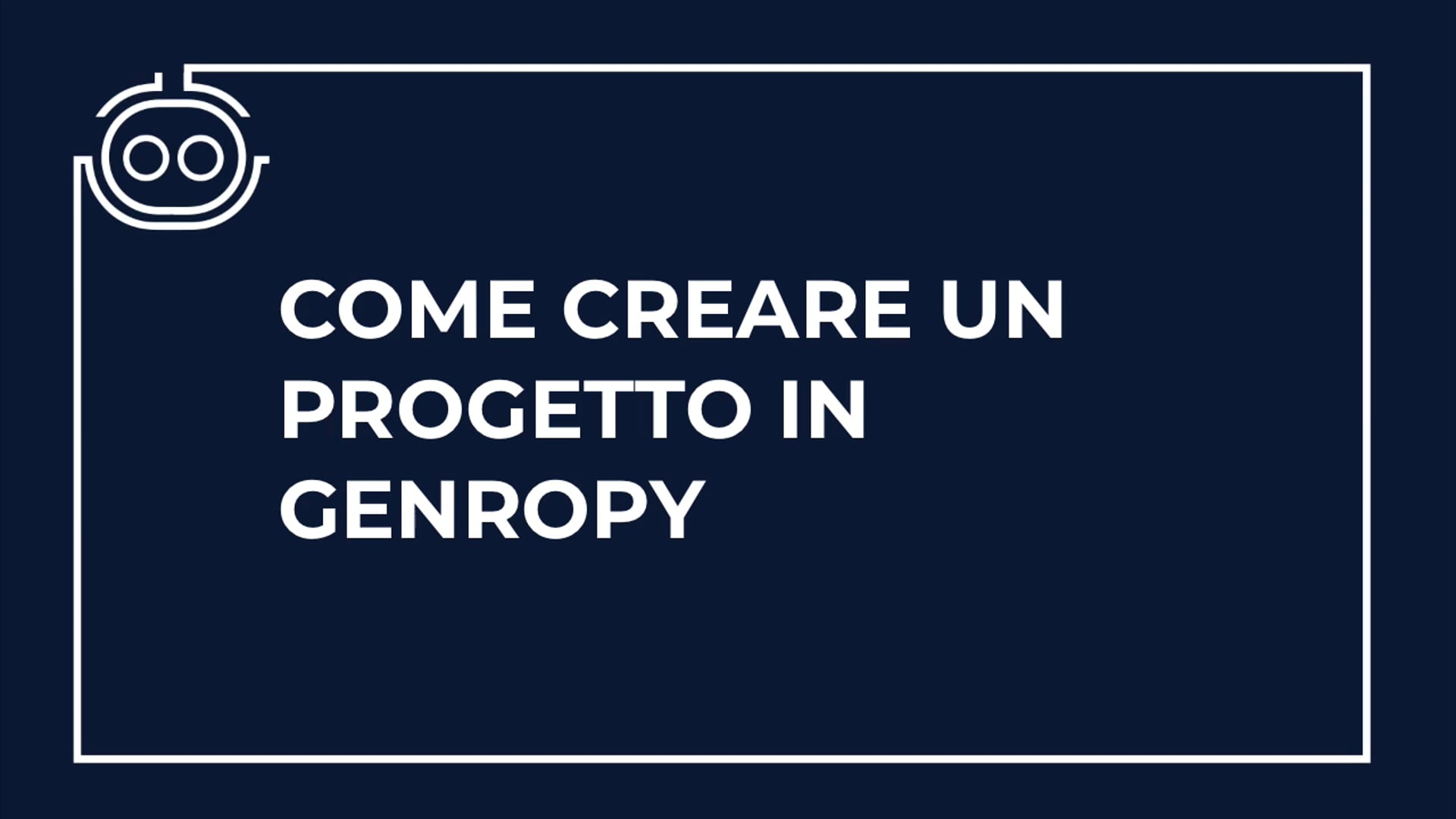 Creare il progetto