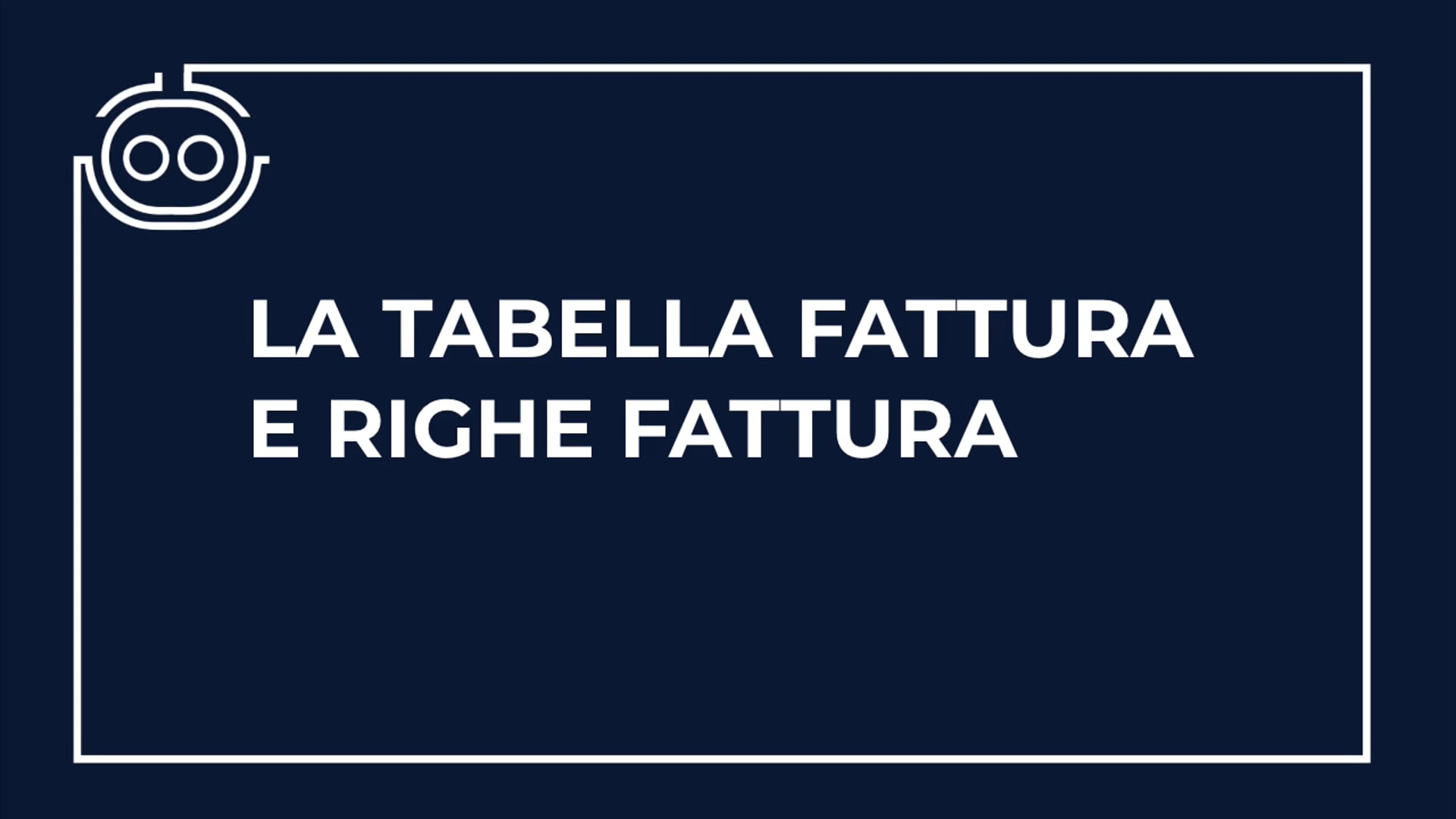 Fattura e righe fattura