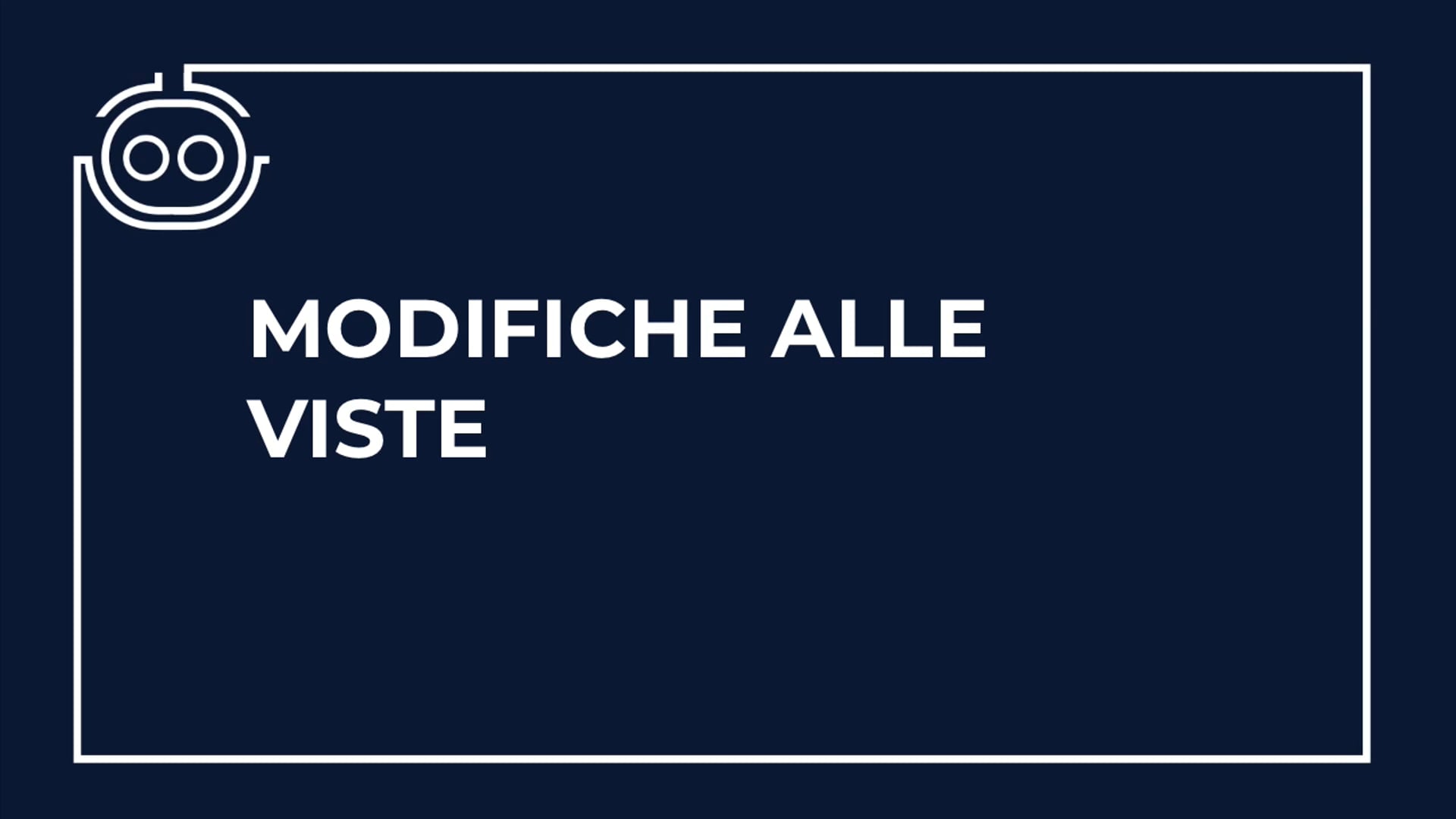 Modificare le viste