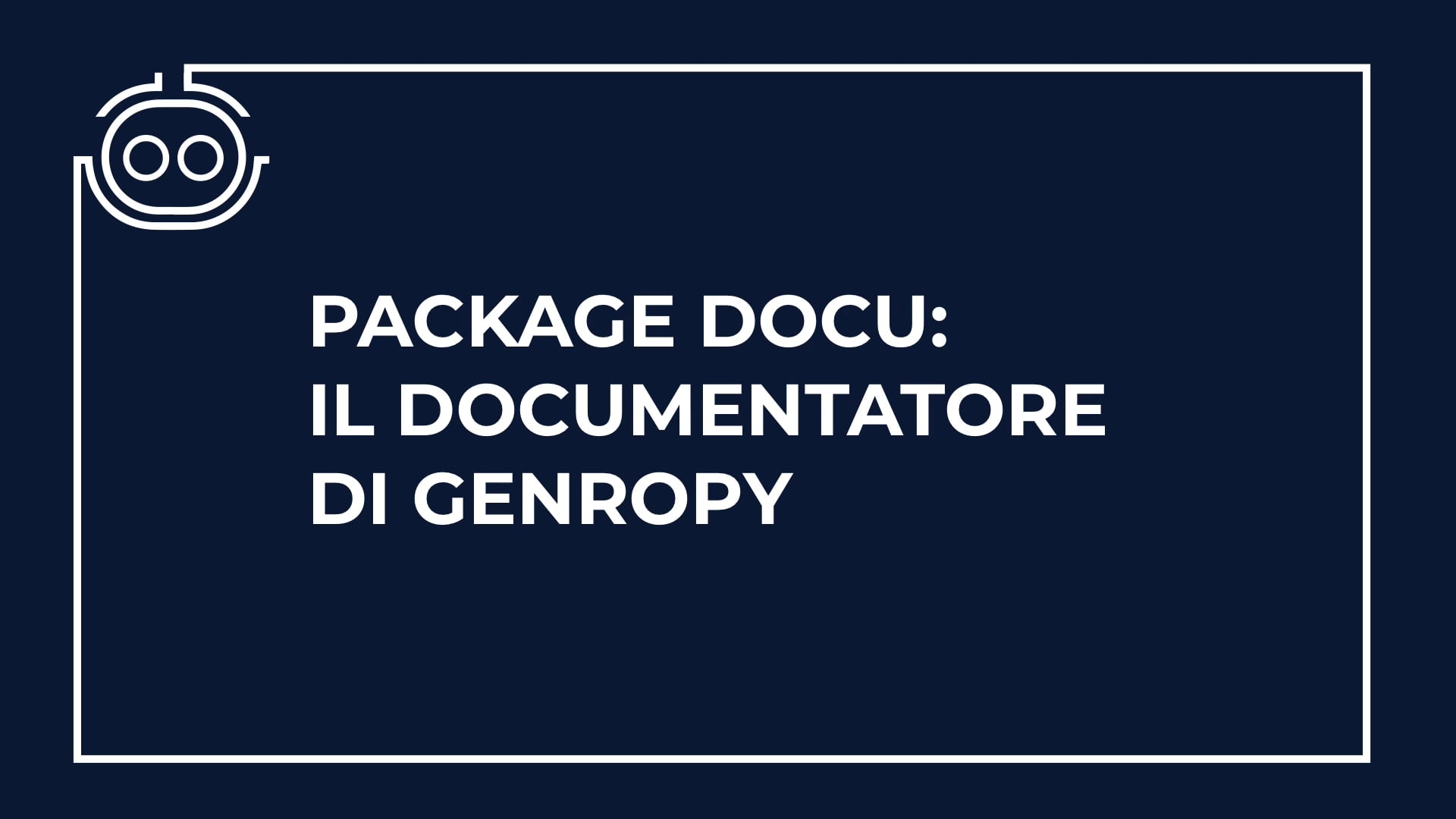Scrivere documentazione con Genropy