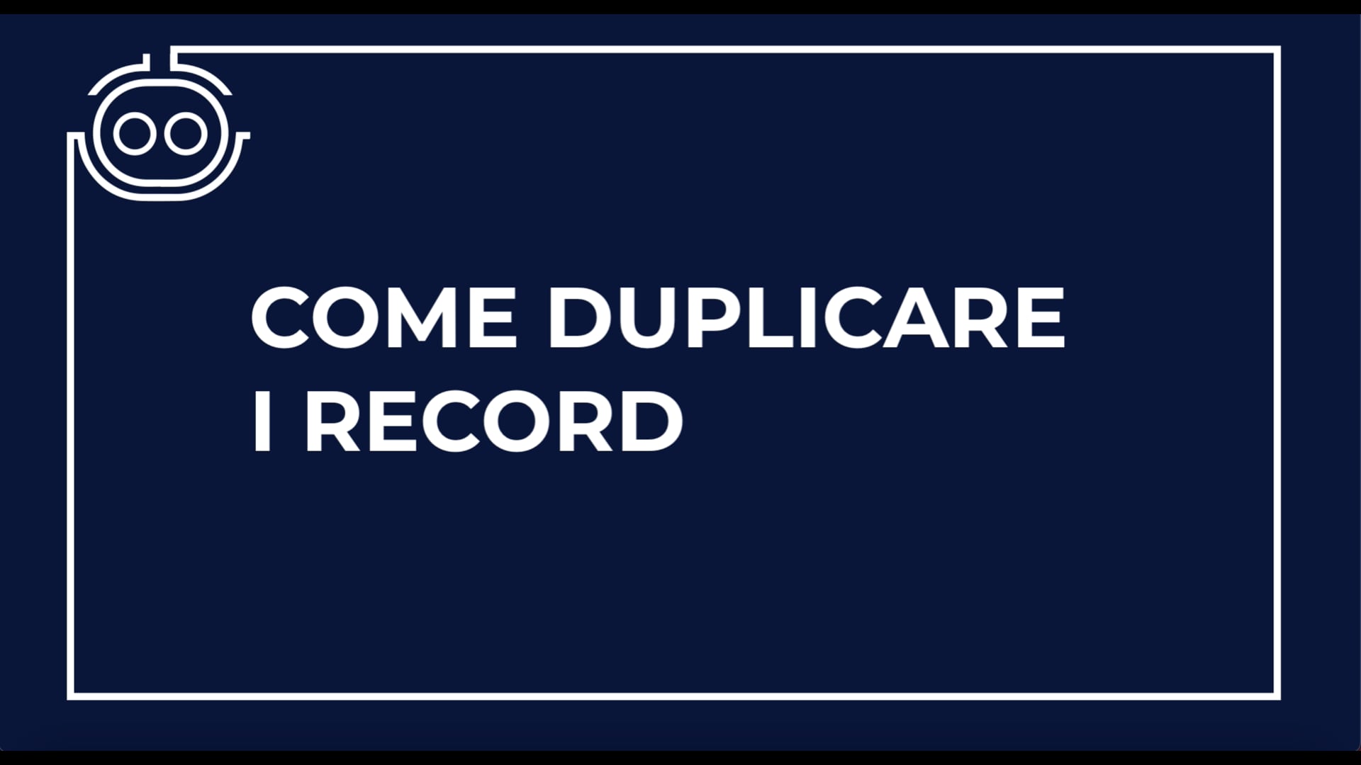 Duplicare un record