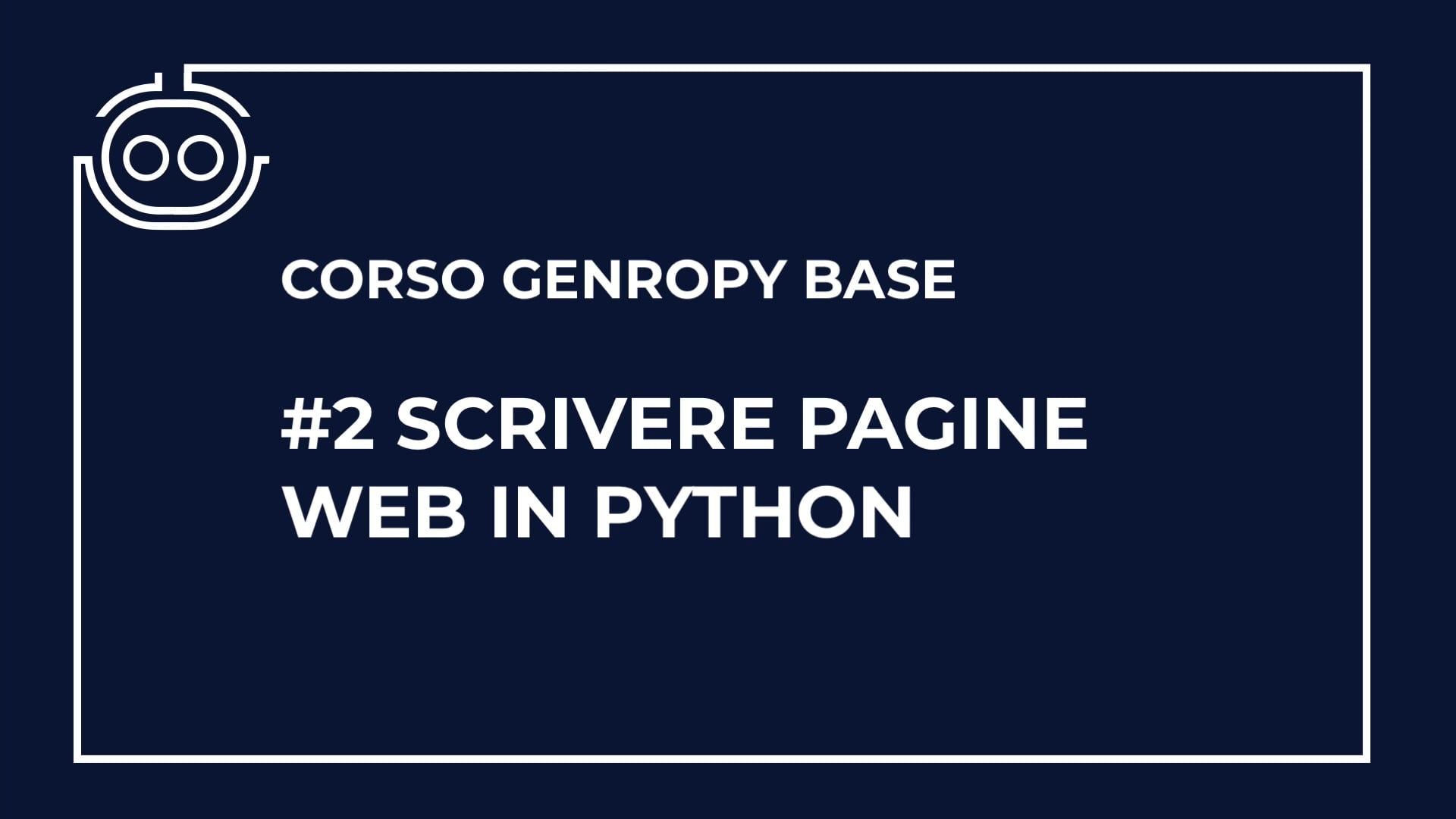 Pagine web in Python