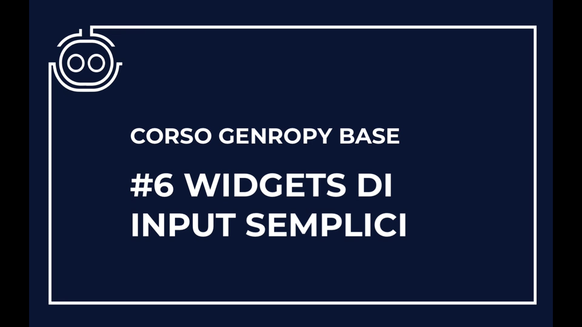 Widget di input semplici