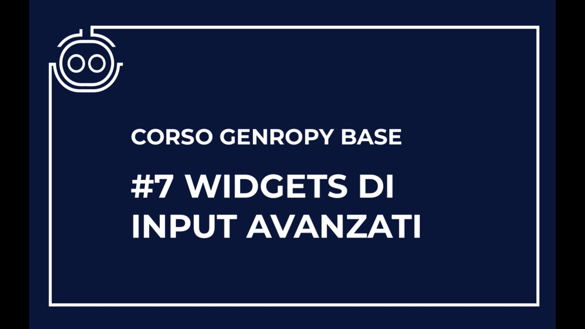 Widget di input avanzati
