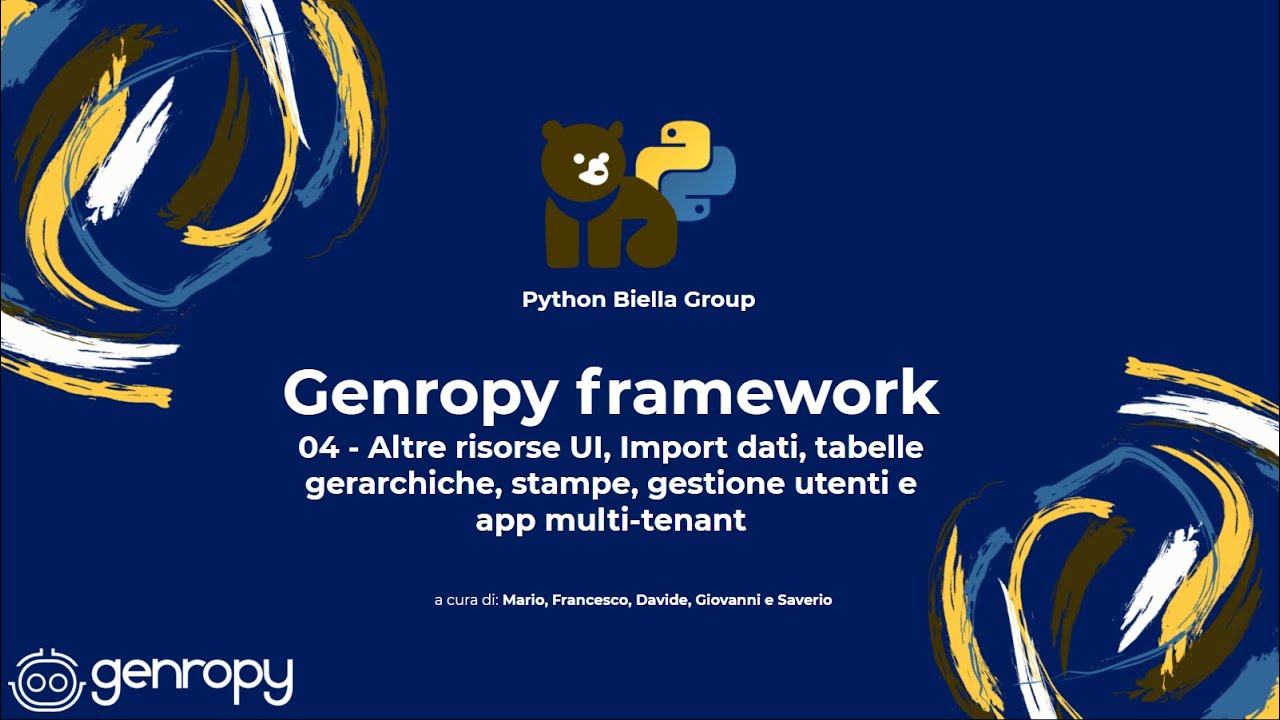 Import, stampe, utenti